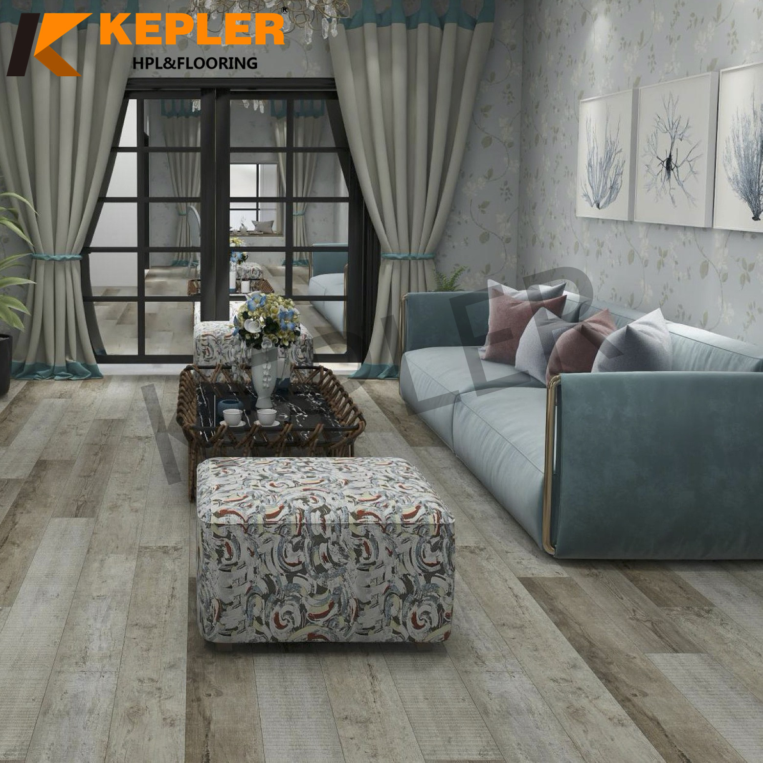Kepler Hybrid RVP Rigid Vinyl Plank SPC Flooring 96122