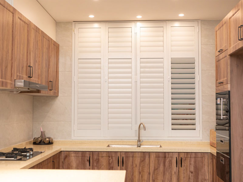 Hinged panel shutters Multi Folding Panel Shutters Blind Louver 